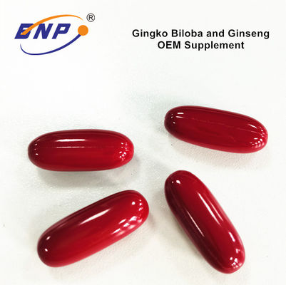 Gingko Biloba and Ginseng Soft gels OEM Supplement