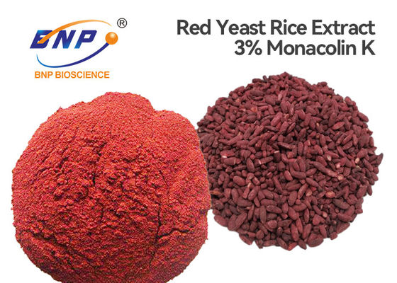 Citrinin Free Red Yeast Rice Extracts 3% Monacolin- K Pharmaceutical Grade Monascus Red Powder