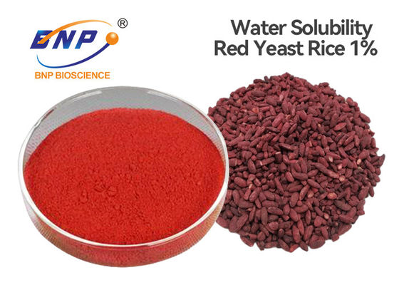 Water Solubility Red Yeast Rice Extract 1% Monacolin K Monascus Purpureus